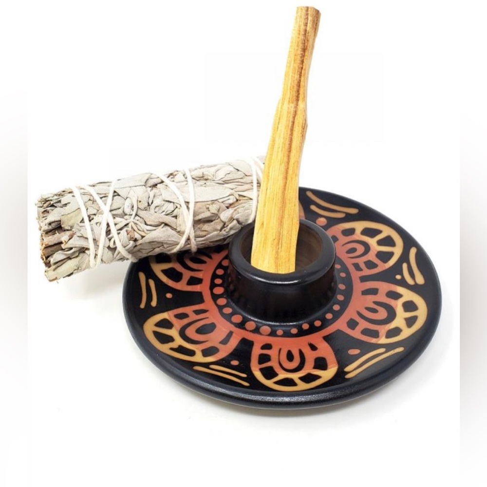 Artisan Made - Peruvian Ceramic Burner Handmade 5" D